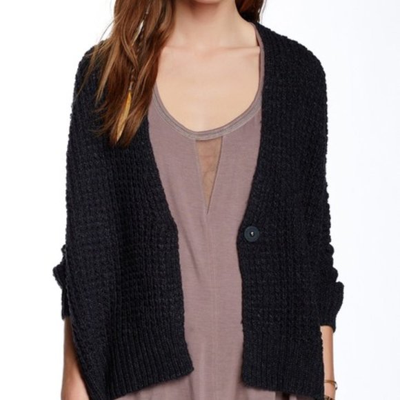 Free People Breeze Chunky Knit Oversize Cardigan